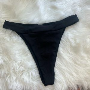 Black high waisted swim bottoms